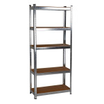 Étagère galvanisée 5 rayonnages bois modulable atelier Étagère galvanisée 5 rayonnages bois modulable atelier