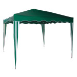 Tonnelle / Pavillon pliable en aluminium vert 300 x 300 x 260 cm