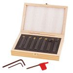 Outils au carbure pour tour à métaux 7 pièces 12 x 12 mm Outils au carbure pour tour à métaux 7 pièces 12 x 12 mm