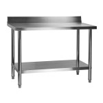 Table de travail inox avec dosseret 120 x 60 cm - DAT 120 Table de travail inox avec dosseret 120 x 60 cm - DAT 120