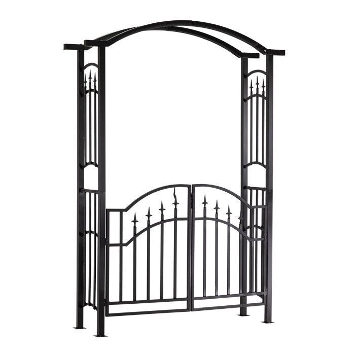 Arche de jardin - Gloriette avec portillon "Freiburg" pour rosiers Arche de jardin - Gloriette avec portillon "Freiburg" pour rosiers