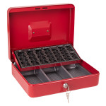 Caisse à monnaie DKG 300 rouge - avec trieur de pièces Caisse à monnaie DKG 300 rouge - avec trieur de pièces